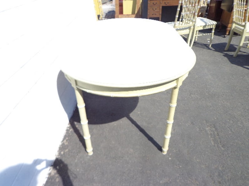 Vintage Faux Bamboo Dining Table Kitchen Thomasville Allegro Etsy