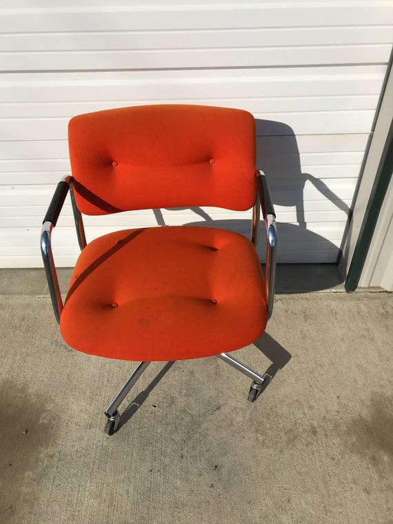 Steelcase Task Chair Armchair Desk Mid Century Modern Pollock Etsy