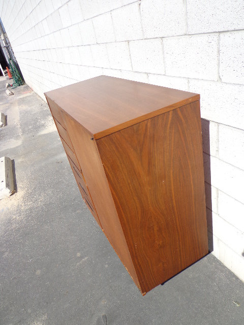 Mid Century Modern Armoire Dresser Wood Chifferobe Wardrobe
