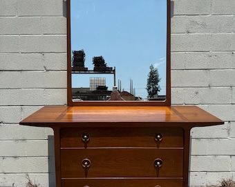 John Van Koert Span Chest for Drexel Mid Century Modern Dresser Nightstand Bedside Table Danish Style Console Furniture Bar Storage Credenza
