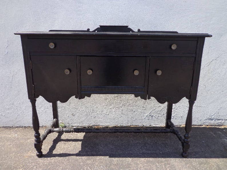 Vintage Buffet Sideboard Cabinet Server Hutch Tv Console Table Image 0