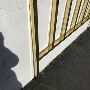 Vintage Polished Brass King Headboard | Hollywood Regency bild 5