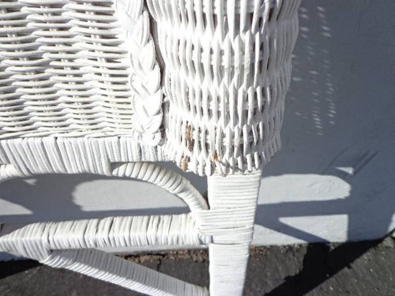 2 Vintage Woven Wicker Rattan Twin Headboards Peacock Sunshine Etsy