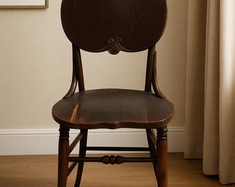 Antique Victorian Pressed Back Side Chair