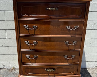 Vintage French Provincial Dresser Tall Chest of Drawers Rococo Baroque Chest Drawers Shabby Chic Bedroom Set Storage CUSTOM PAINT AVAIL