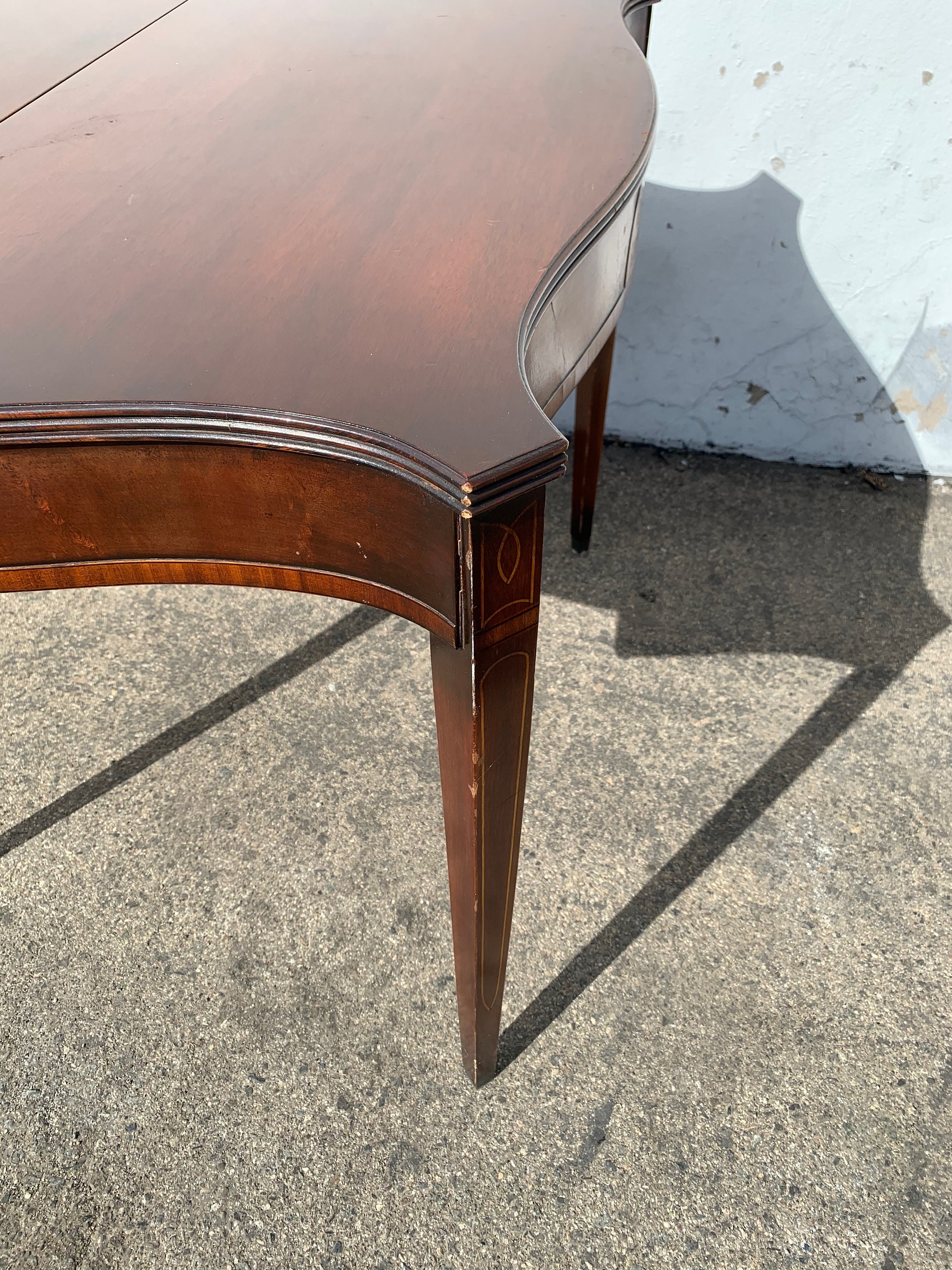 Antique Table Flip Top Game Card Table Wood Accent Console Traditional