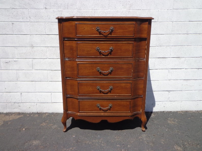 Dresser Tallboy Highboy French Provincial Chest of Drawers Etsy