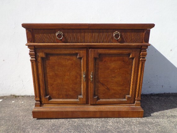Drexel Heritage Antique Wood Cabinet Furniture Liquor Etsy