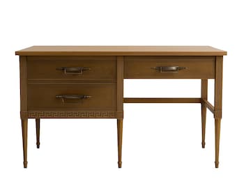 Vintage Wood Desk Writing Office Table Student Makeup Vanity Traditional Storage Display Home Office Makeup Design CUSTOM PAINT AVAIL