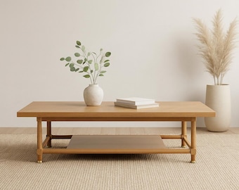 Vintage Mid-Century Coffee Table - Minimalist Scandinavian Style CUSTOM PAINT AVAILABLE