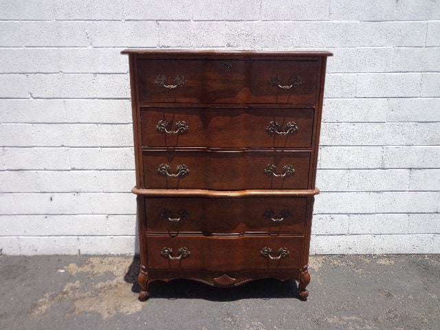 Dresser Tallboy Highboy Tall Dresser French Provincial Chest Of