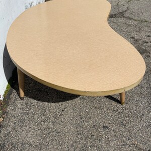 Mid Century Modern Kidney Shaped Coffee Table Retro Traditional Vintage Accent Cocktail Hollywood Regency Minimalist CUSTOM PAINT AVAIL image 6