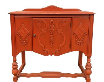Antique Buffet Cabinet Shabby Chic Country French Console Tv Stand Server Storage Traditional Regency Vintage Entry Table CUSTOM PAINT AVAIL