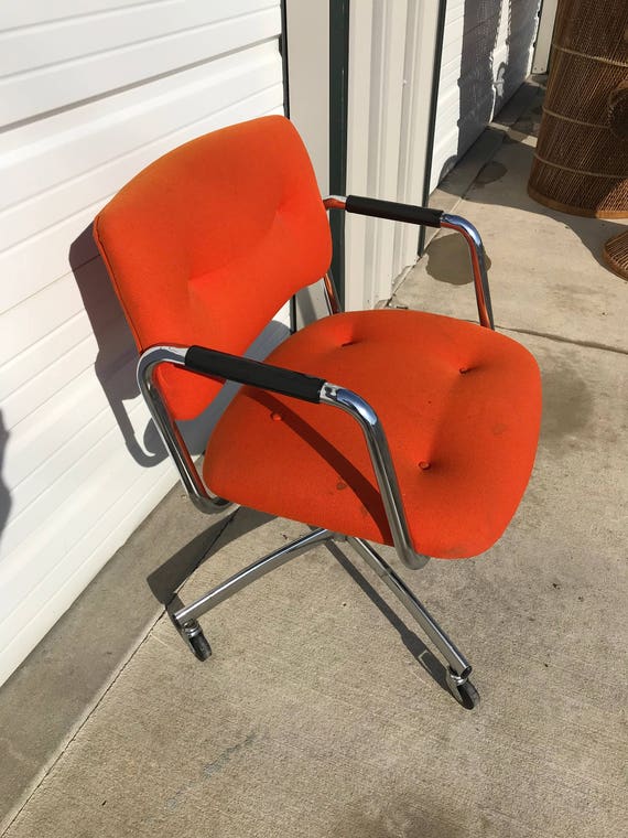 Steelcase Task Chair Armchair Desk Mid Century Modern Pollock Etsy