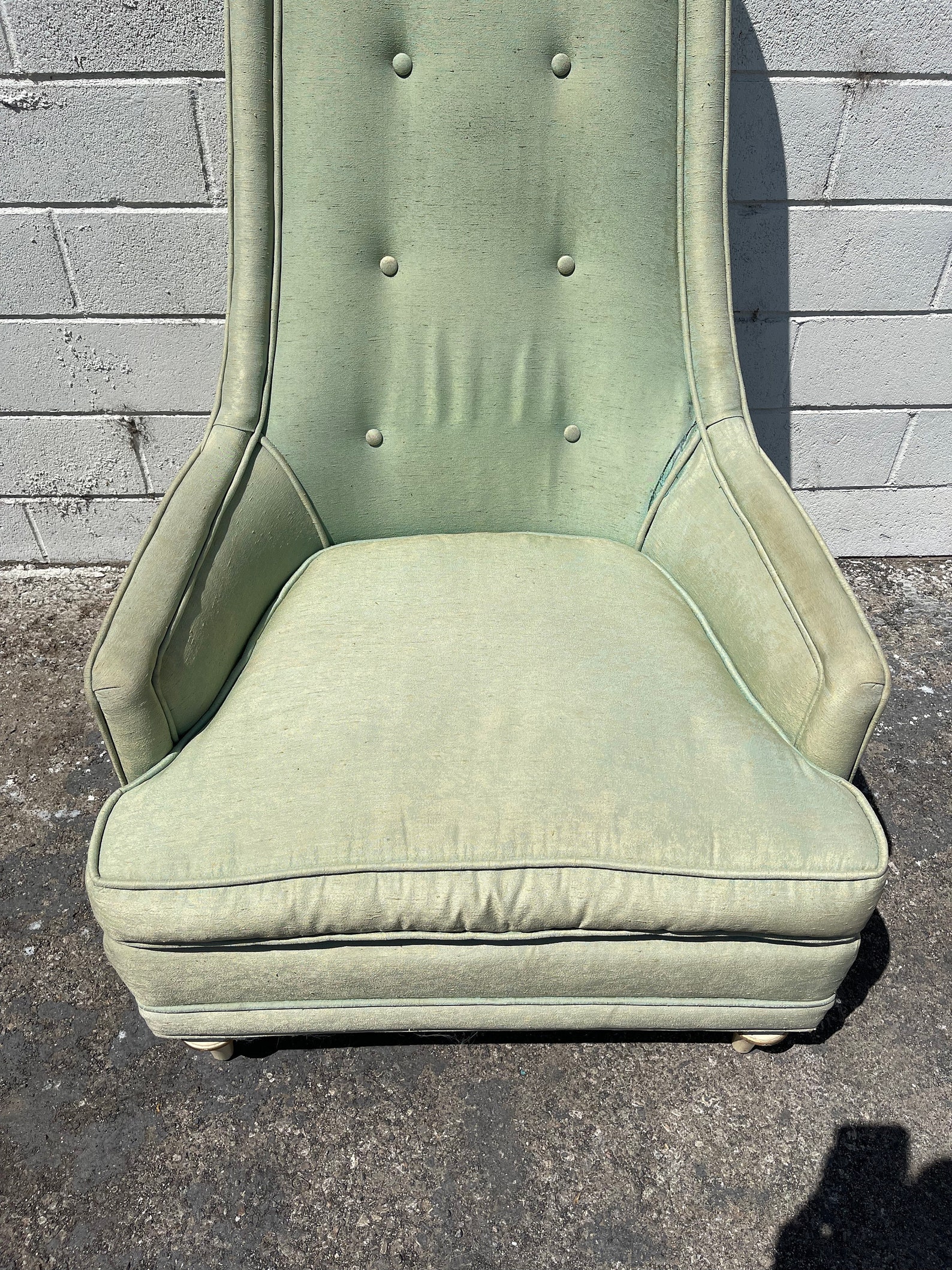 Vintage High Back Chair Mid Century Modern Lounge Armchair MCM Etsy