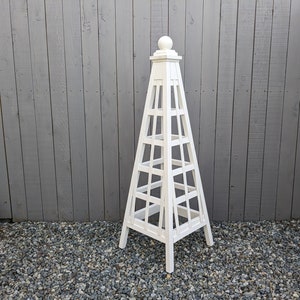 White Wood Obelisk - Etsy