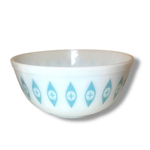PYREX: VERY RARE 1950s Atomic Eye Pyrex 403 Mixing Bowl Chip Bowl Hot &#39;N&#39; Cold Unmarked - Free Shipping