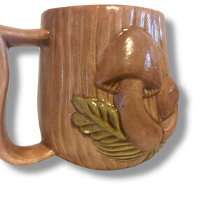 VINTAGE: Ceramic Mushroom Mug Arnel Hand Painted Cottagecore Whimsical Forest Drinking Dining Tea Coffee image 5