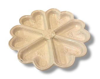 VINTAGE: Metropolitan Museum of Art Collection Ceramic Embossed Cookie Tray Staffordshire Reproduction