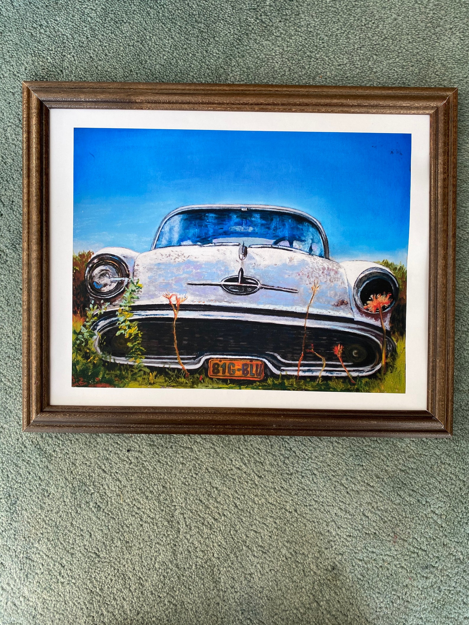 Big Blue. By pastel artist Joe Kluck. Quality print. Size Etsy