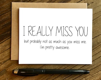 miss you cards etsy