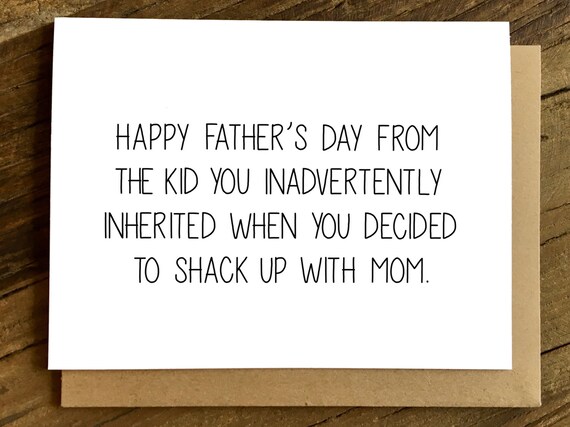 Funny Father's Day Card for Step Dad Stepdad Card | Etsy