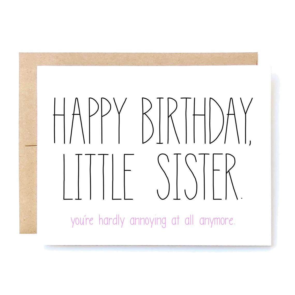 Funny Birthday Card Birthday Card for Sister Sister - Etsy
