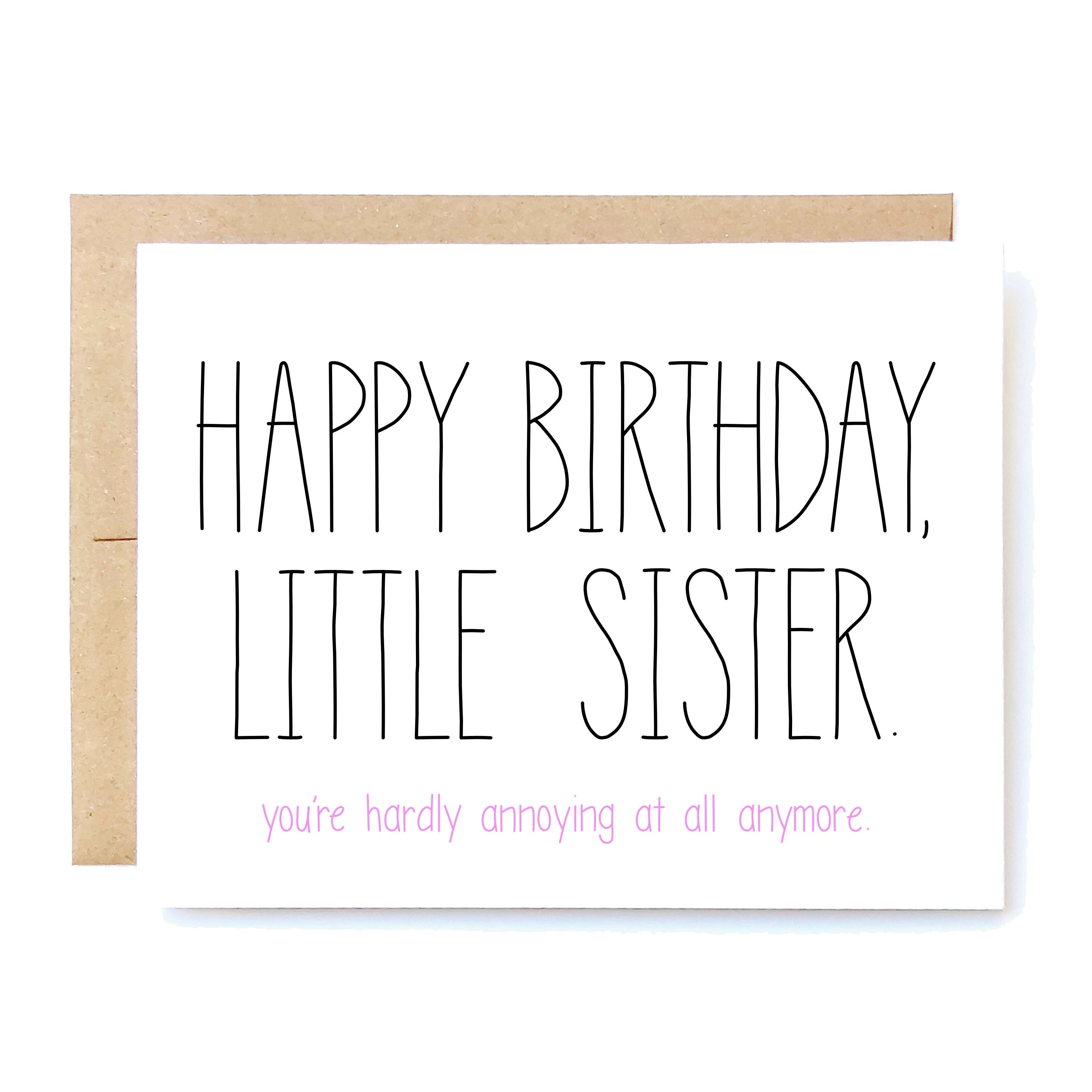 Funny Birthday Card Birthday Card for Sister Sister - Etsy Funny Birthday Card Birthday Card for Sister Sister - Etsy
