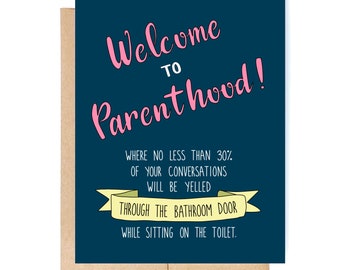 Funny Pregnancy Card - Pregnancy Announcement - Pregnancy Card - New Baby Card - Baby Card - Conversations.