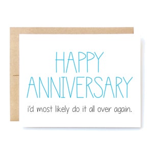 Funny Anniversary Card Anniversary Card Most Likely Do It - Etsy