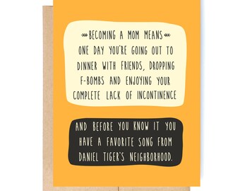 Funny Pregnancy Card - Pregnancy Announcement - Pregnancy Card - New Baby Card - Baby Card - Favorite Song.