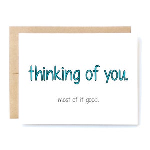 Funny Thinking of You Card: Cheeky Love Card