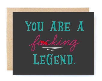 Funny Congratulations Card - Legend