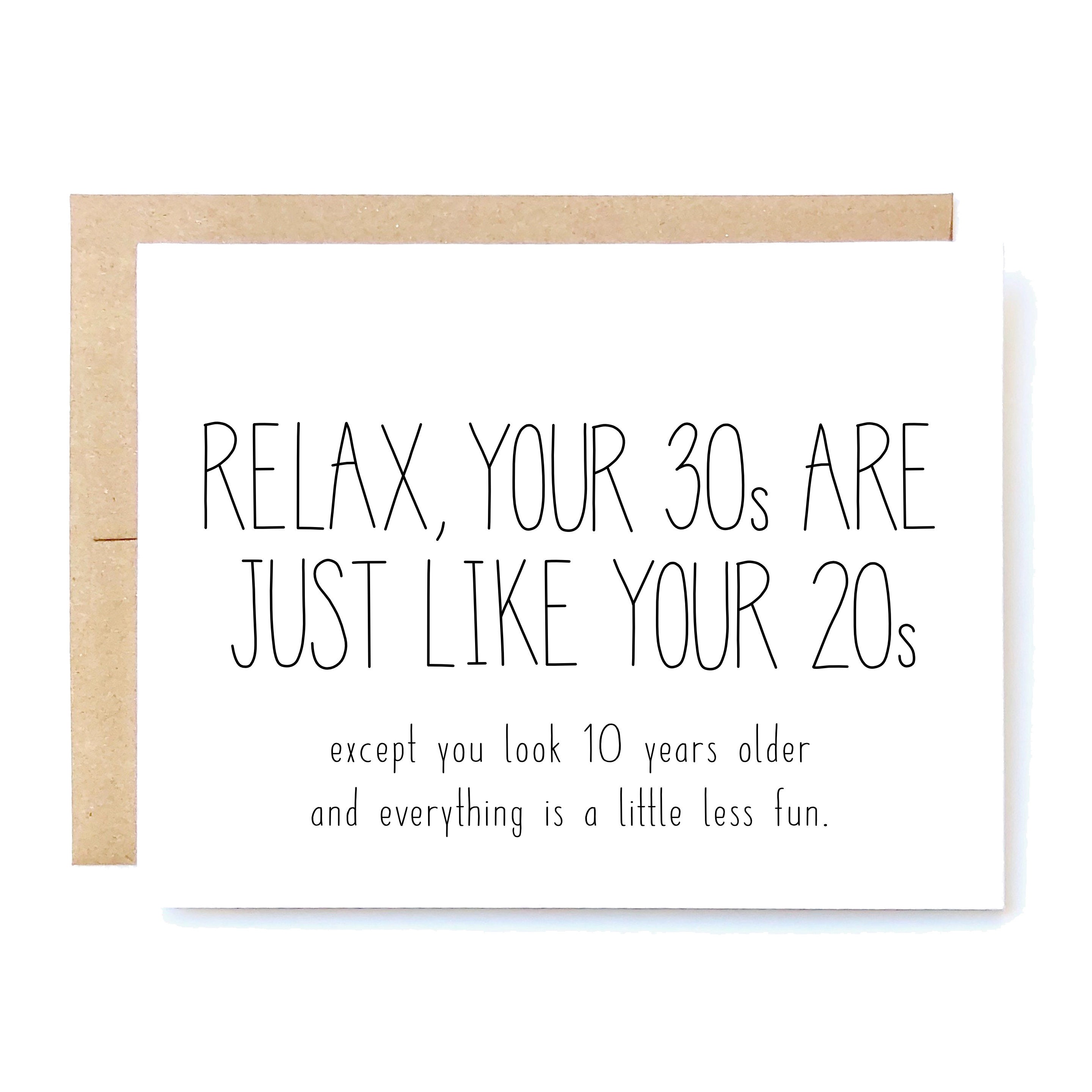 Funny Birthday Card 30th Birthday Card Birthday Card 20s - Etsy Funny Birthday Card 30th Birthday Card Birthday Card 20s - Etsy