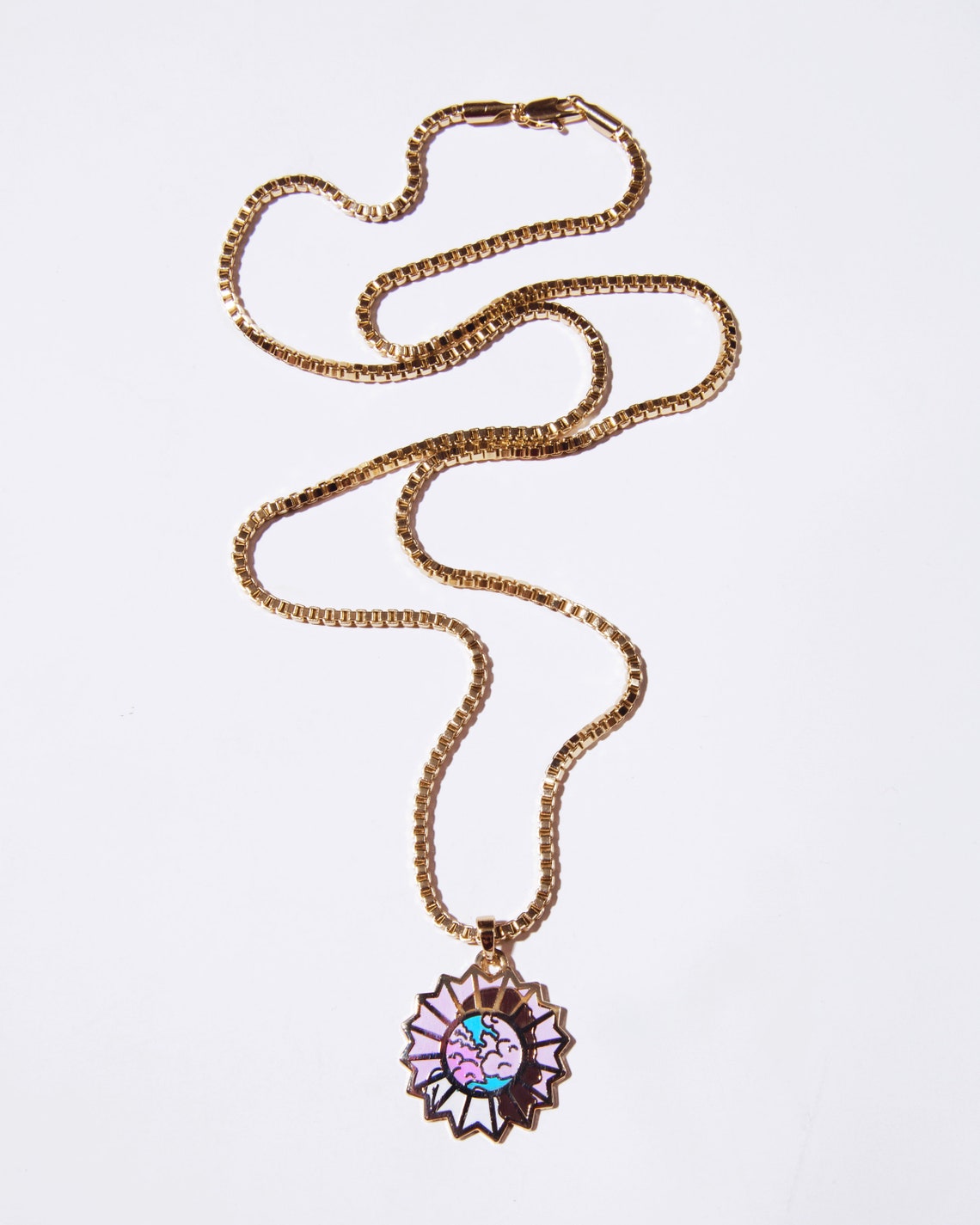 Mac Miller The Divine Feminine GOLD single charm necklace. | Etsy