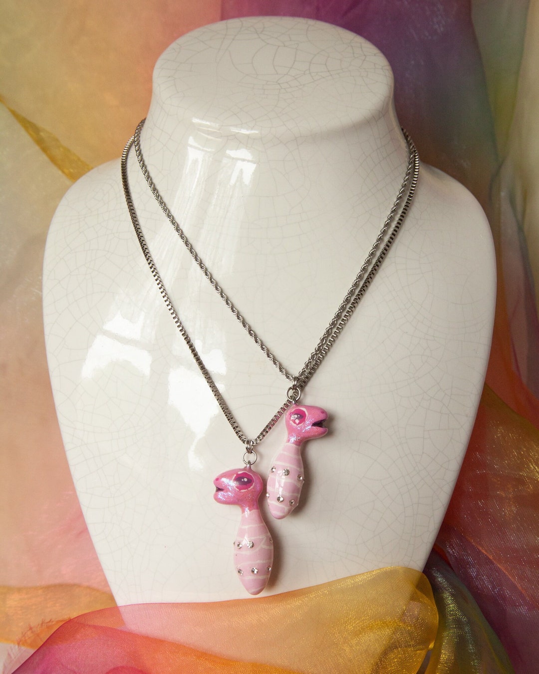 Pink Baby Eraserhead Inspired Handmade Polymer Clay Pendant. Etsy