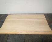 2 Wood Flexible Roll Top panels, unfinished wood , oak wood finish , For desks, bread boxes , good for projects New Old Stock