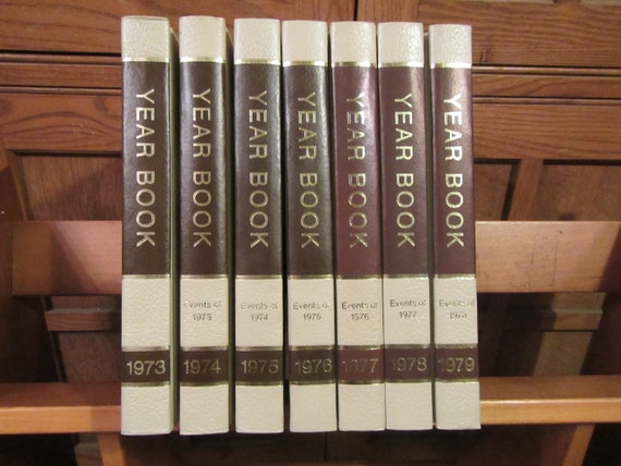 WORLD BOOK ENCYCLOPEDIA Yearbooks , Brown & White* Choice of 1972