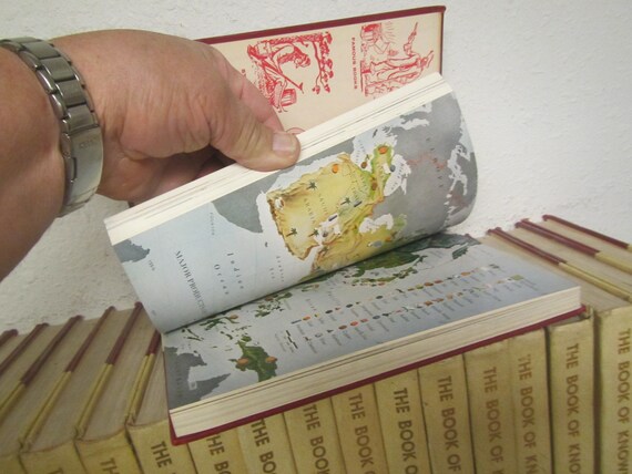 The book of knowledge　全20巻　セット　1964年出版 1964 BOOK of KNOWLEDGE Encyclopedia 20 Volume Set A Thru Z