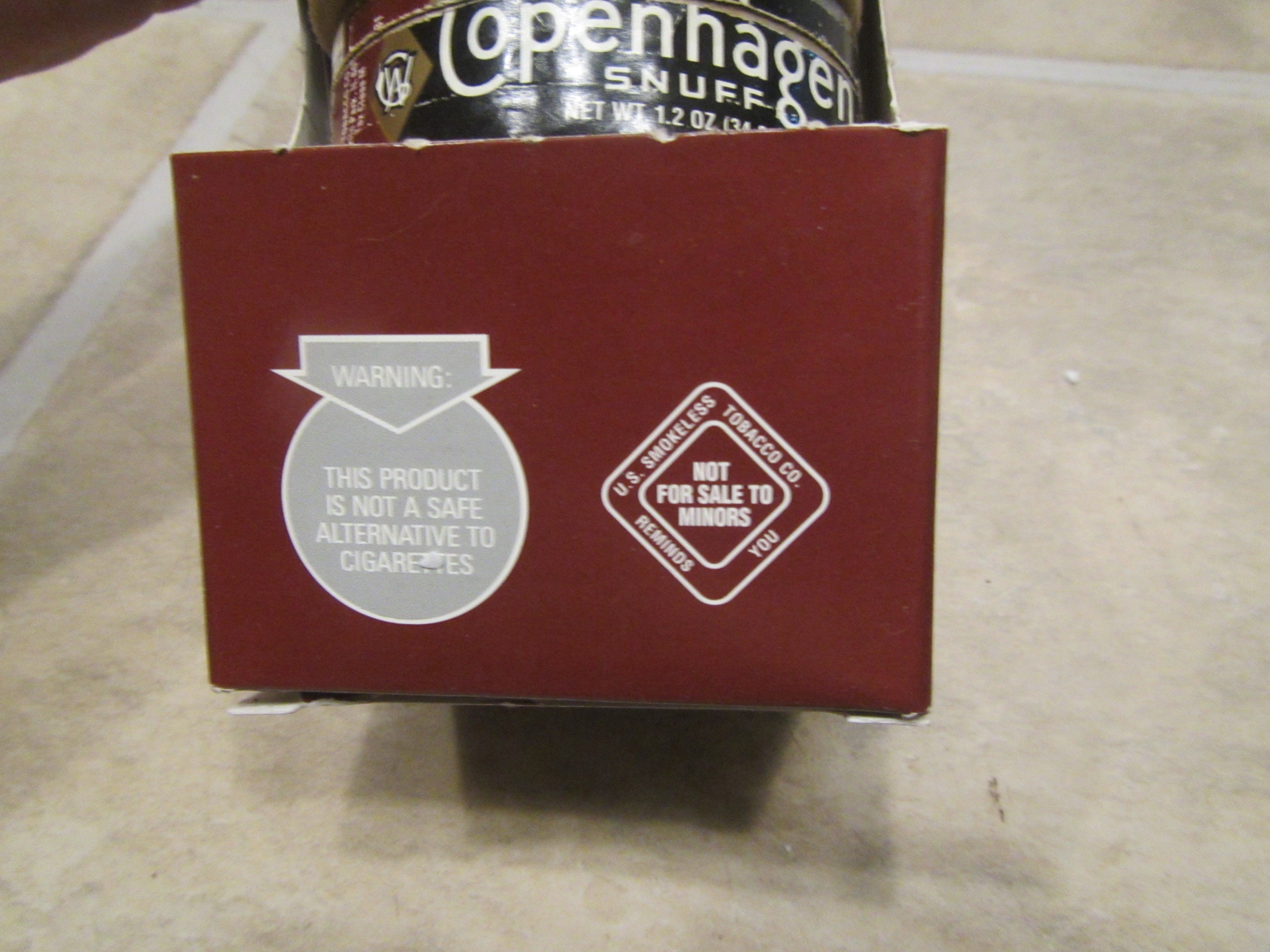 how many grams of tobacco in a can of copenhagen Vintage Copenhagen Long Cut Smokeless Tobacco Display With 6 Empty Snuff  Cans ** 1990s ** Tobacco Advertising * Tobacciana * FREE SHIPPING