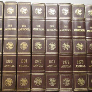 Americana Encyclopedia Annual Year book, * Choice of 67, 68, 69, 70, 71, 72, 73 or 1974 yearbook