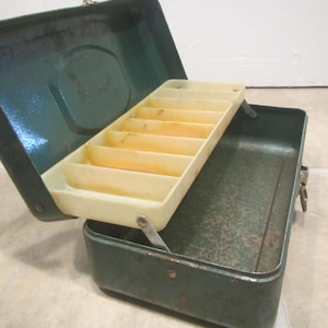 Metal Tackle Box - Etsy Metal Tackle Box - Etsy