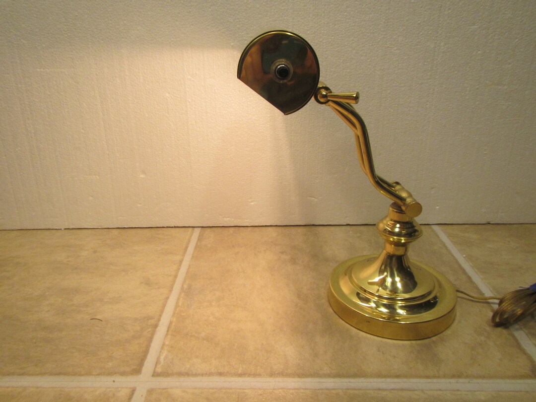 Vintage BRASS Adjustable PIANO LAMP Desk Lamp Piano Light or Etsy