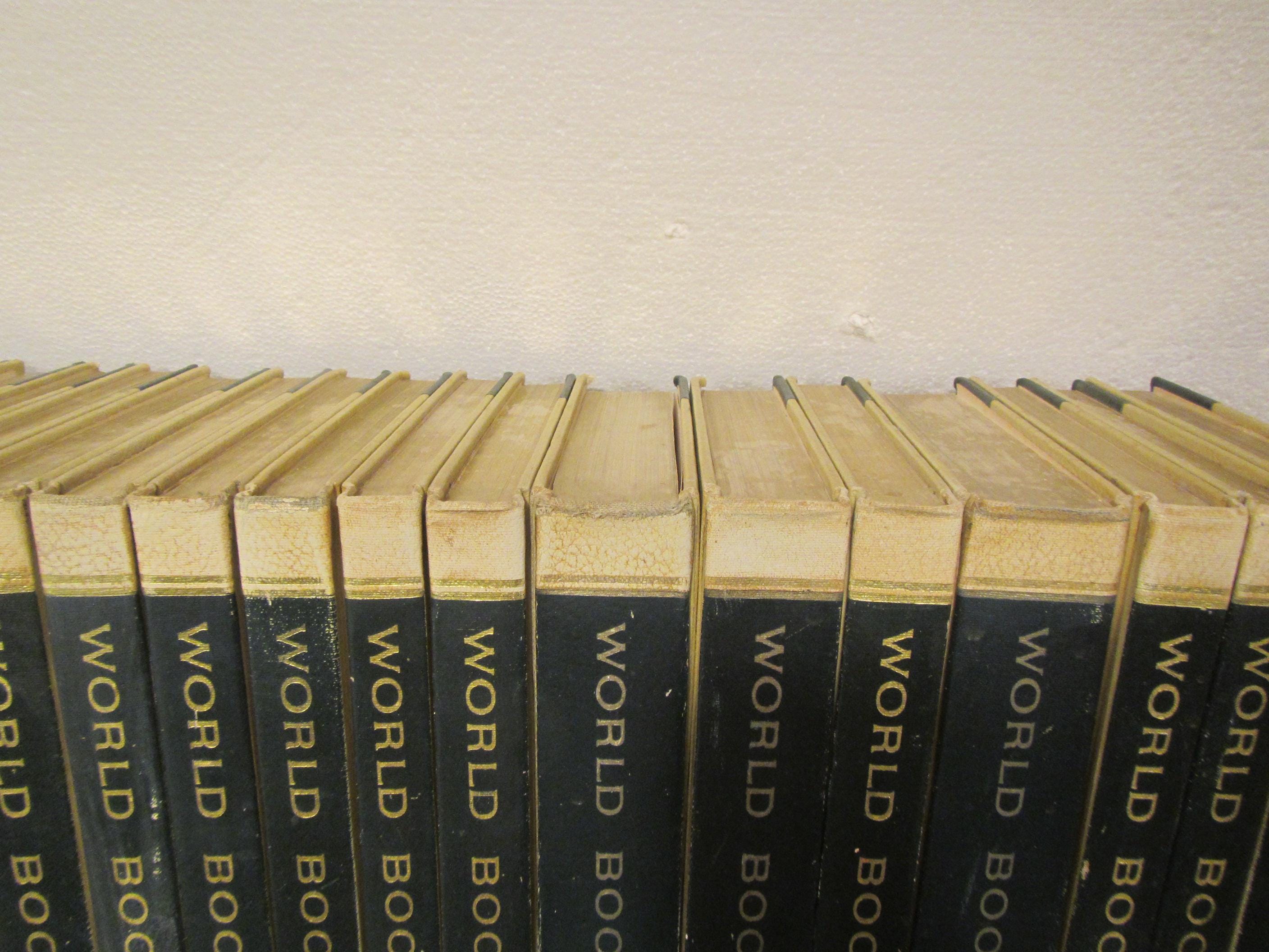 1969 Set of 19 of the 20 WORLD BOOK ENCYCLOPEDIA Set, A Thru
