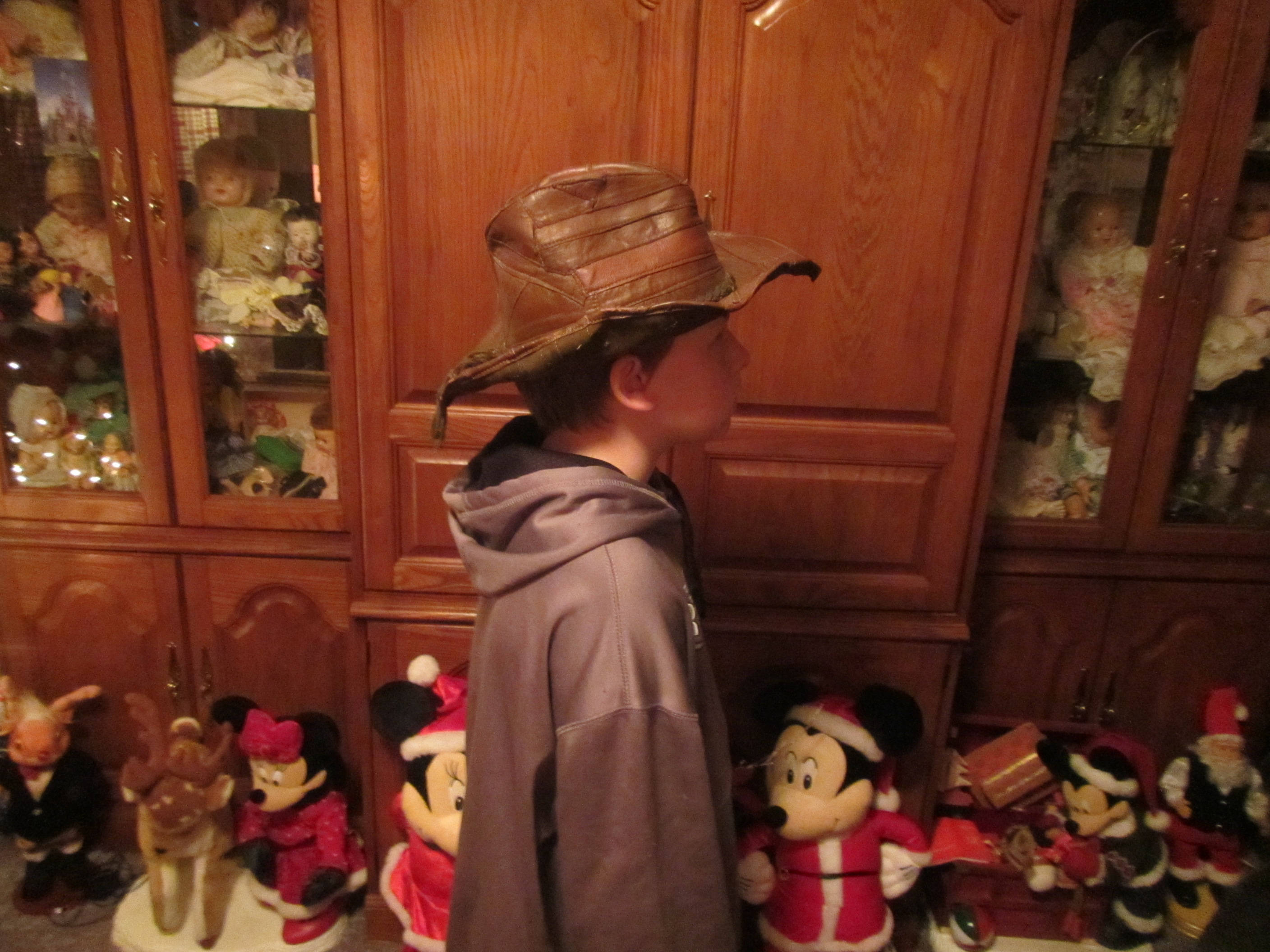 Old Leather Cowboy Hat Western Hat Old 