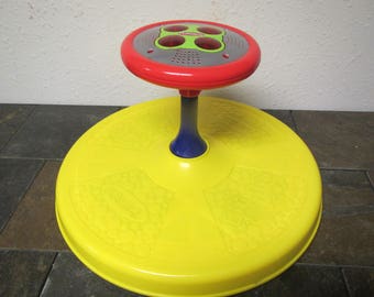 vintage 1973 TONKA PLAYSKOOL  Sit n Spin * Musical childs toy  lights up, ride on toy ** FREE Shipping**