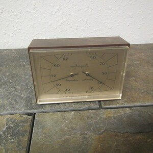 Airguide Desk top  Weather Station with Temperature  and Humidity Meter,  mid century