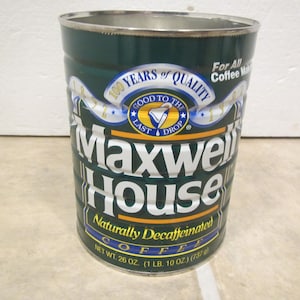Maxwell House Coffee Can - Etsy
