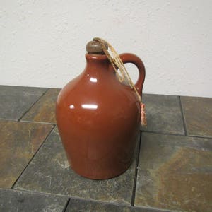 Old BROWN  JUG , Crock Jug , Whiskey Jug, Moonshiners Jug , Cider Jug, shoulder jug, Farm House Country Decor 1-BJ