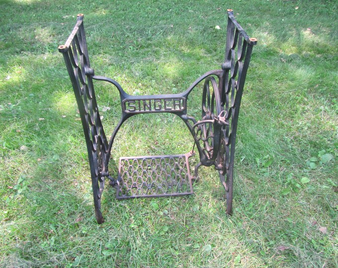 Antique Singer Treadle Sewing Machine Base, Industrial Table Base